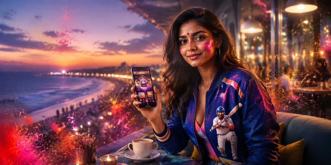 Chennai Marina Beach cricket fans celebrating Holi festival